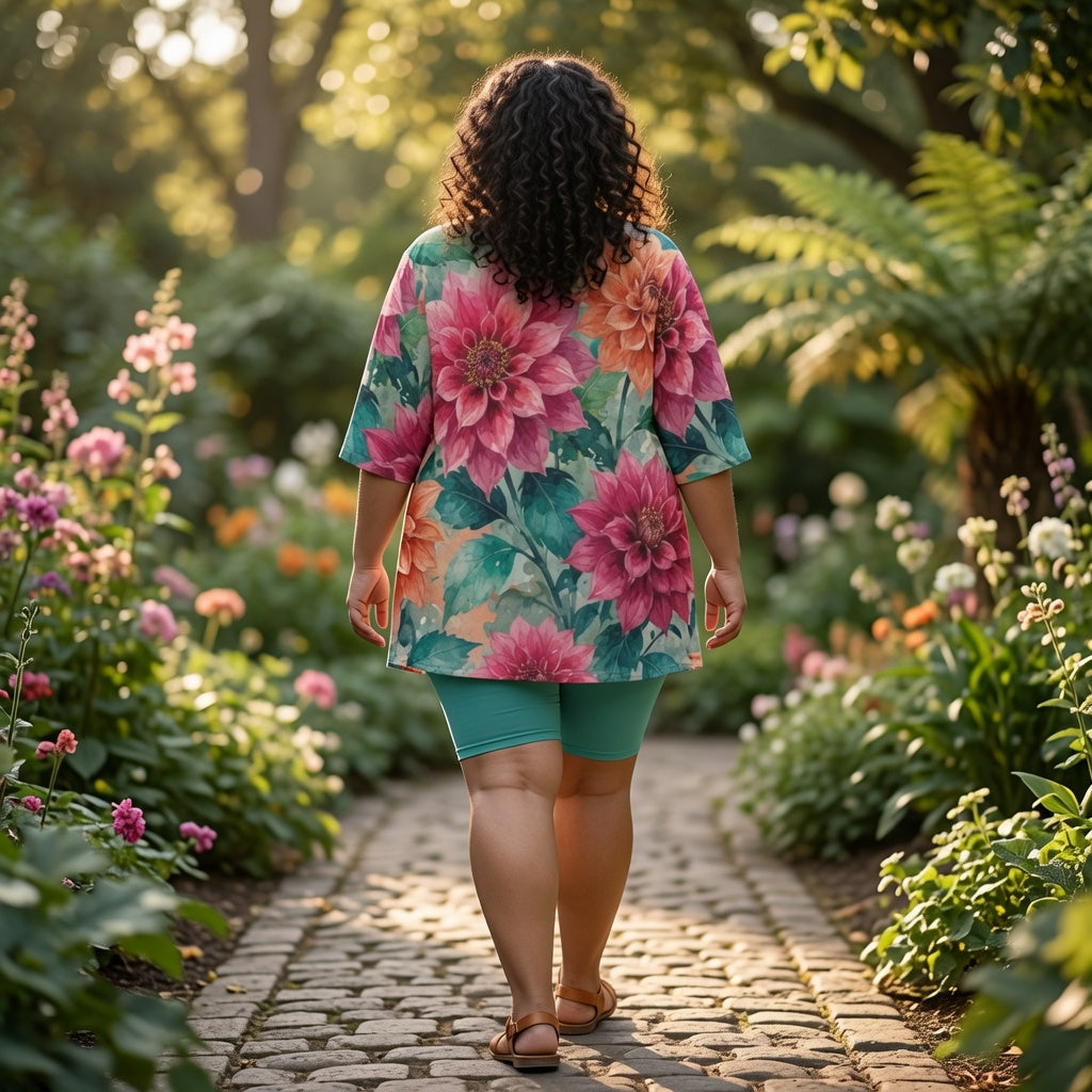 Painted Dahlia Dream T-Shirt & Shorts Set