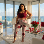 Romantic Roses High Waist Leggings