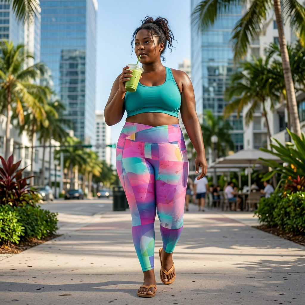 Pixel Burst Crossover Leggings