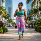 Pixel Burst Crossover Leggings