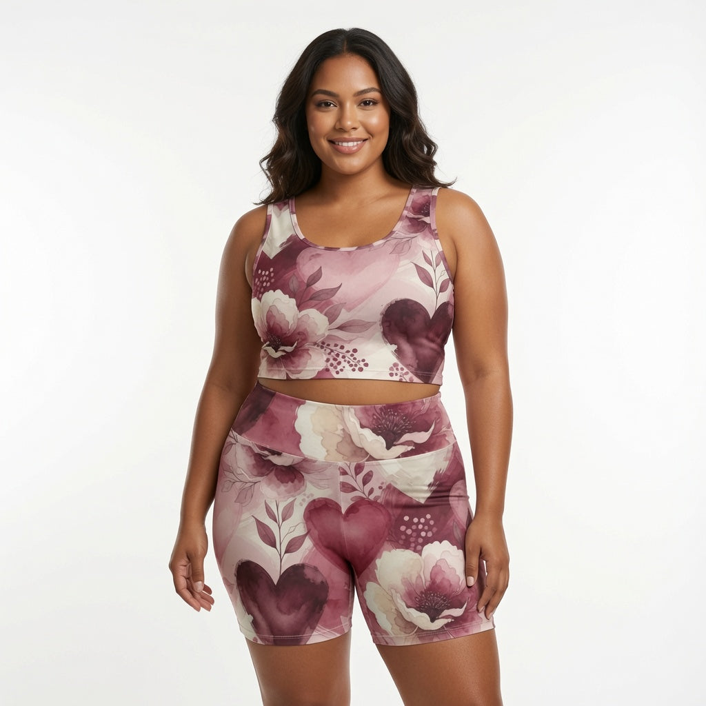 Modern Love Floral Yoga Set