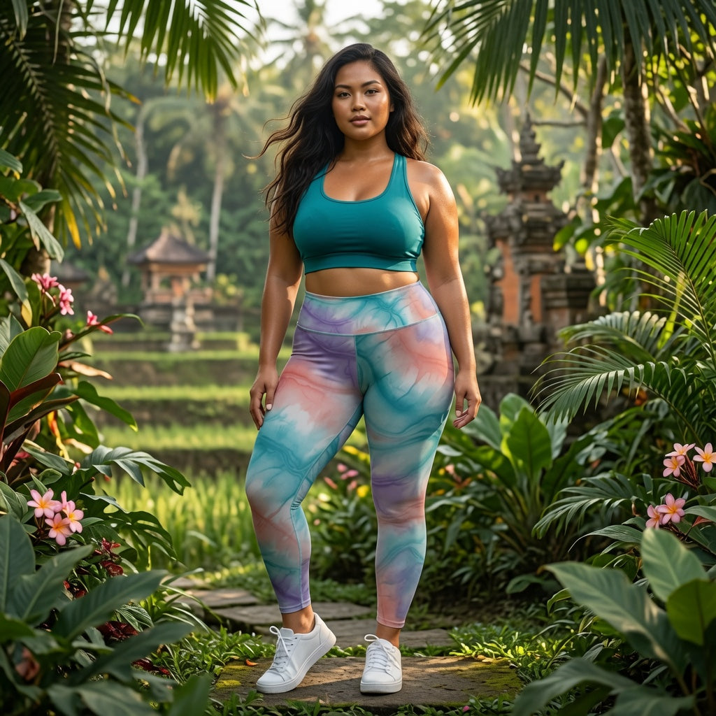 Sunset Tie Dye High-Waist Leggings