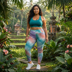 Sunset Tie Dye High-Waist Leggings