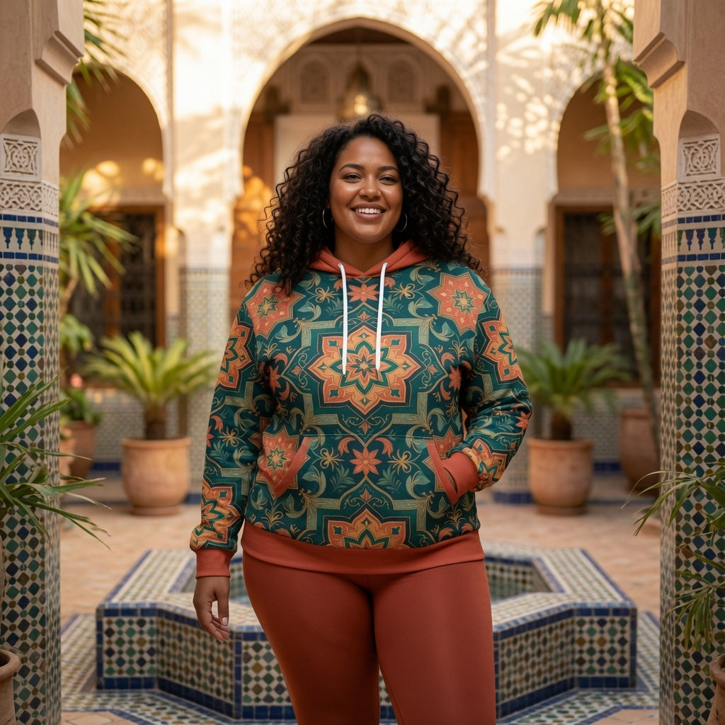 Moroccan Oasis Pullover Hoodie