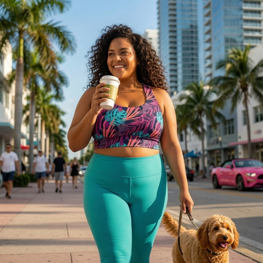 Neon Tropics Full-Coverage Bra