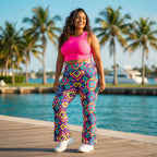 Voss Geometric Flare Leggings