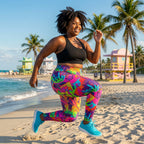 Chromatic Riot Plus Size Leggings