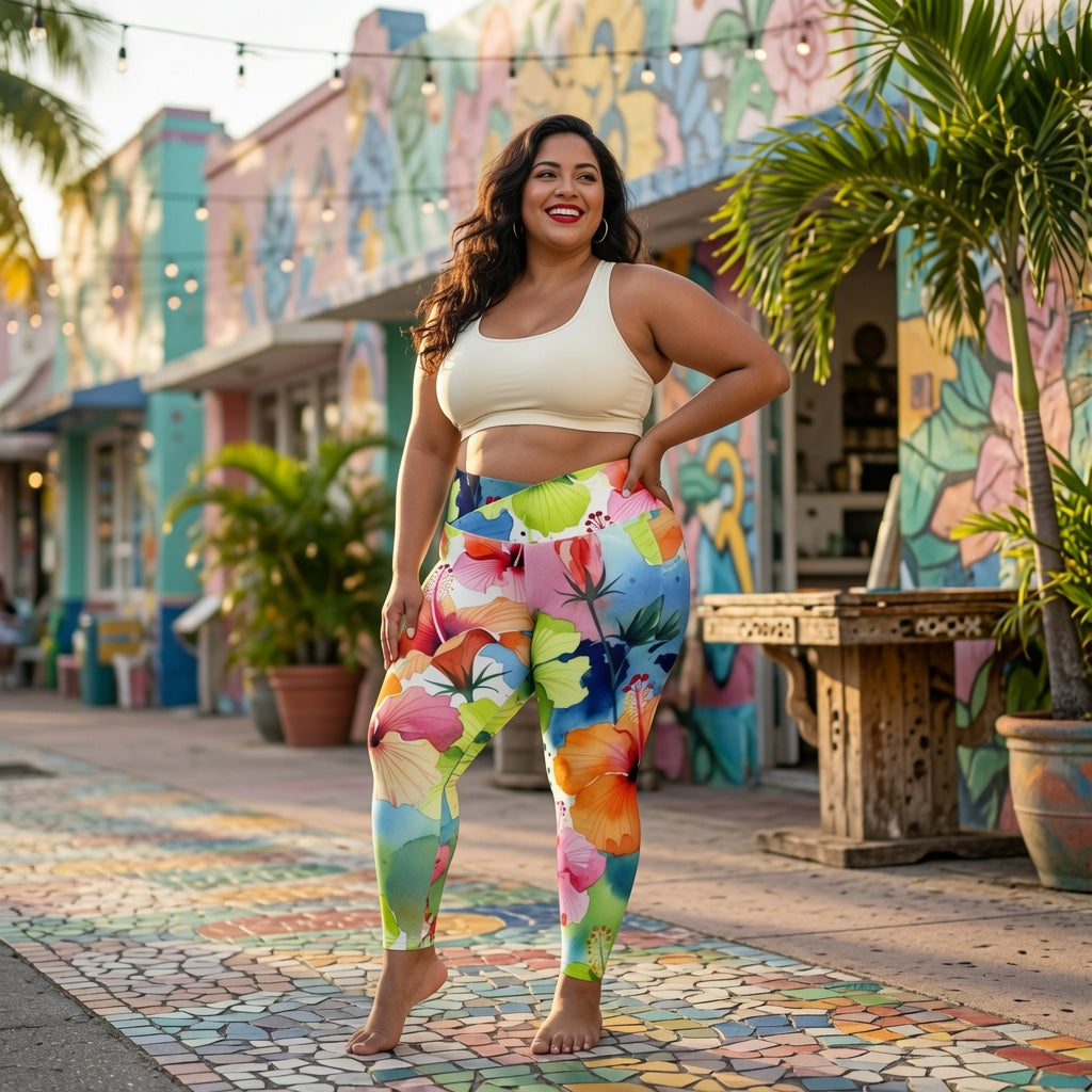 Fresco Floral Crossover Leggings