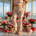 Blush Garden Flare Yoga Pants