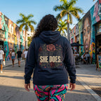 She Does. Pullover Hoodie