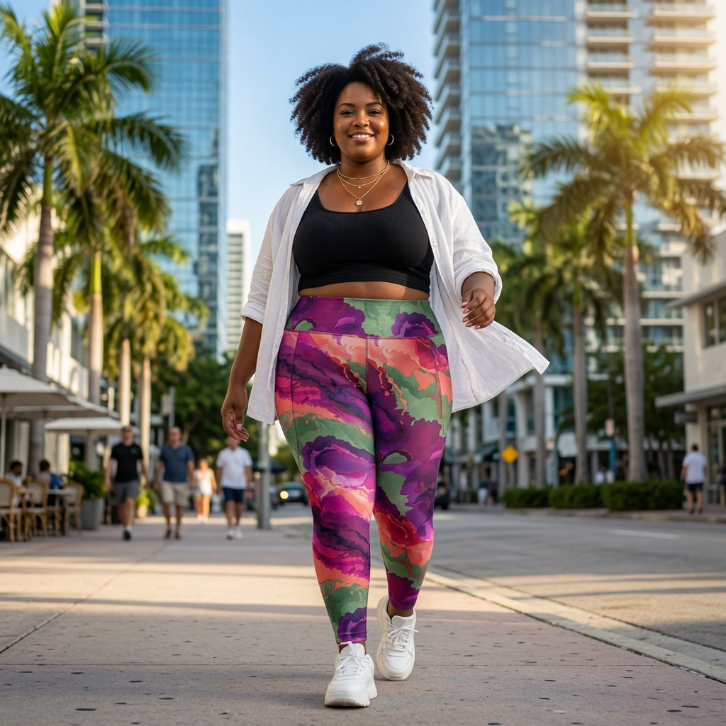 Mosaic Dusk Pocket Leggings