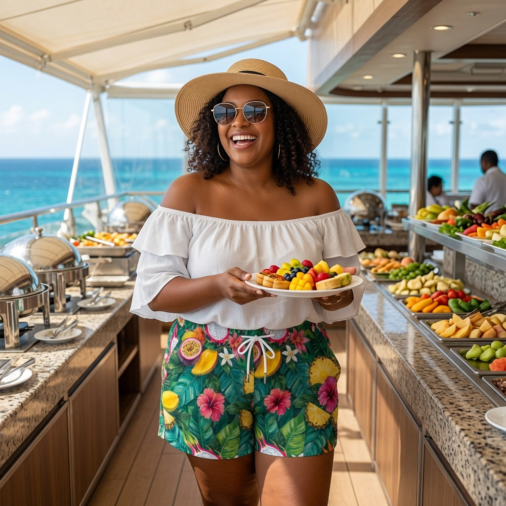 Tropical Fruit Market Shorts