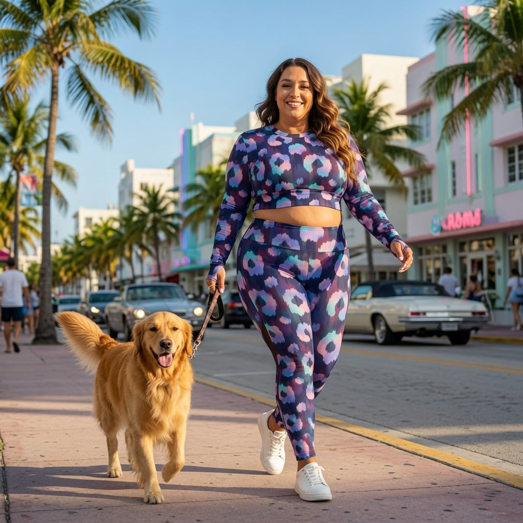 Indigo Bloom Legging Set