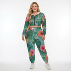 Miami Paradise Crop Hoodie Set