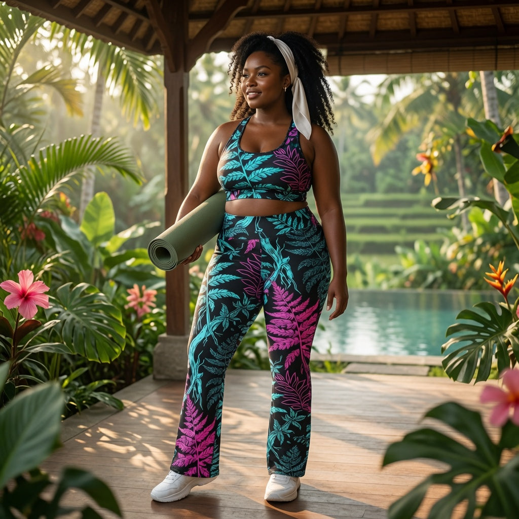 Fern Noir Flare Leggings