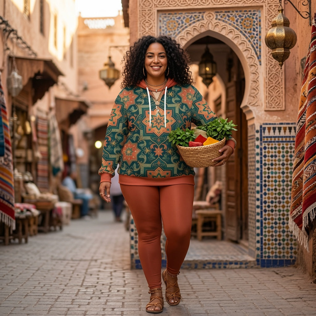 Moroccan Oasis Pullover Hoodie