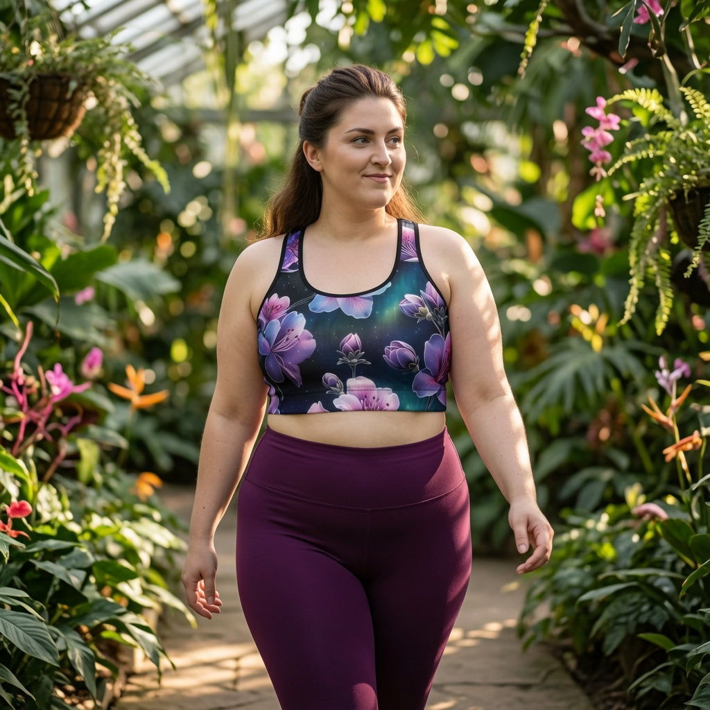 Celestial Bloom Sports Bra
