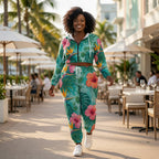 Miami Paradise Crop Hoodie Set