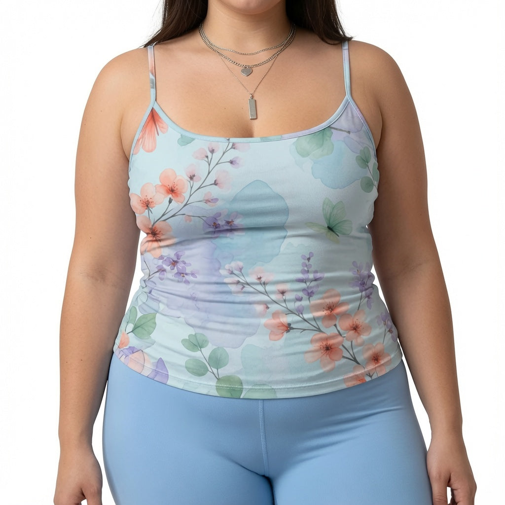 Garden Morning Spaghetti Strap Tank Top