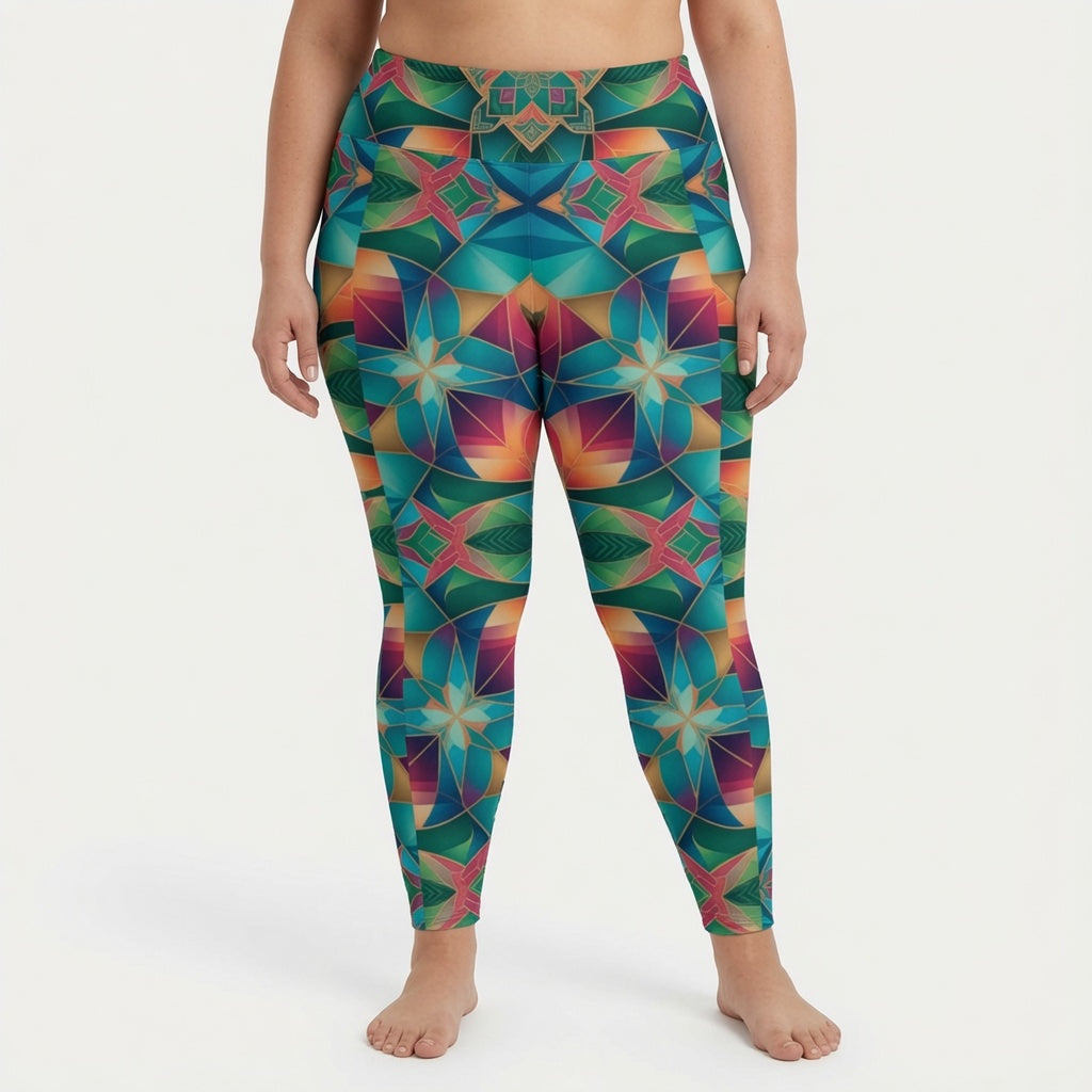Kaleidoscope Resort High Waist Leggings