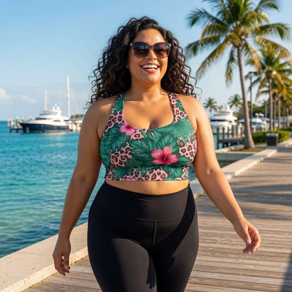 Jungle Bloom Sports Bra