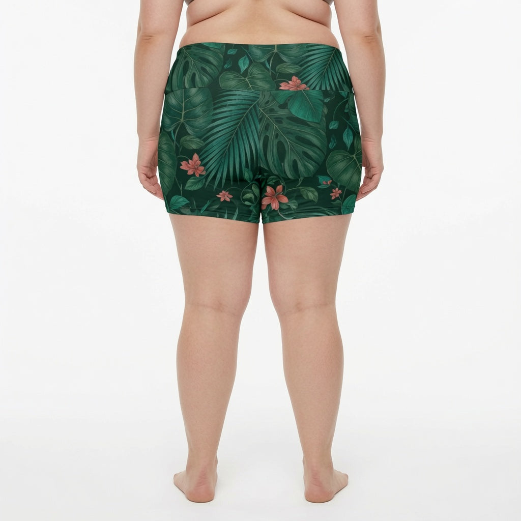 Exotic Garden Yoga Shorts