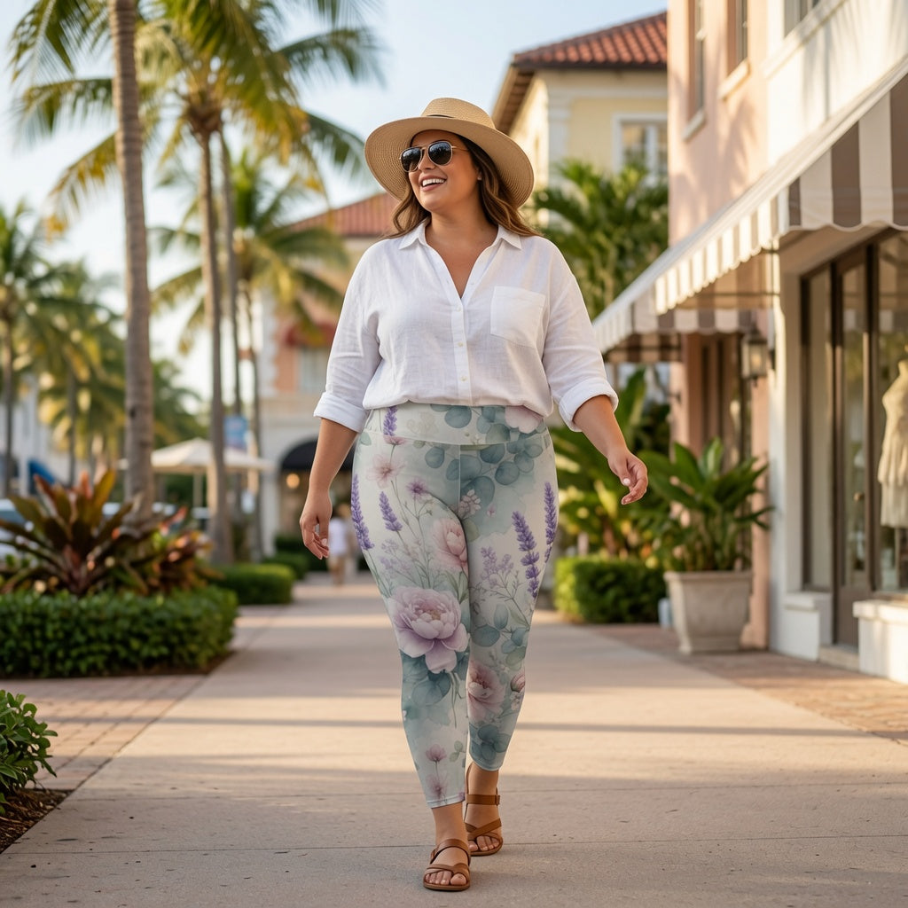 Lavender Bloom Retreat Leggings
