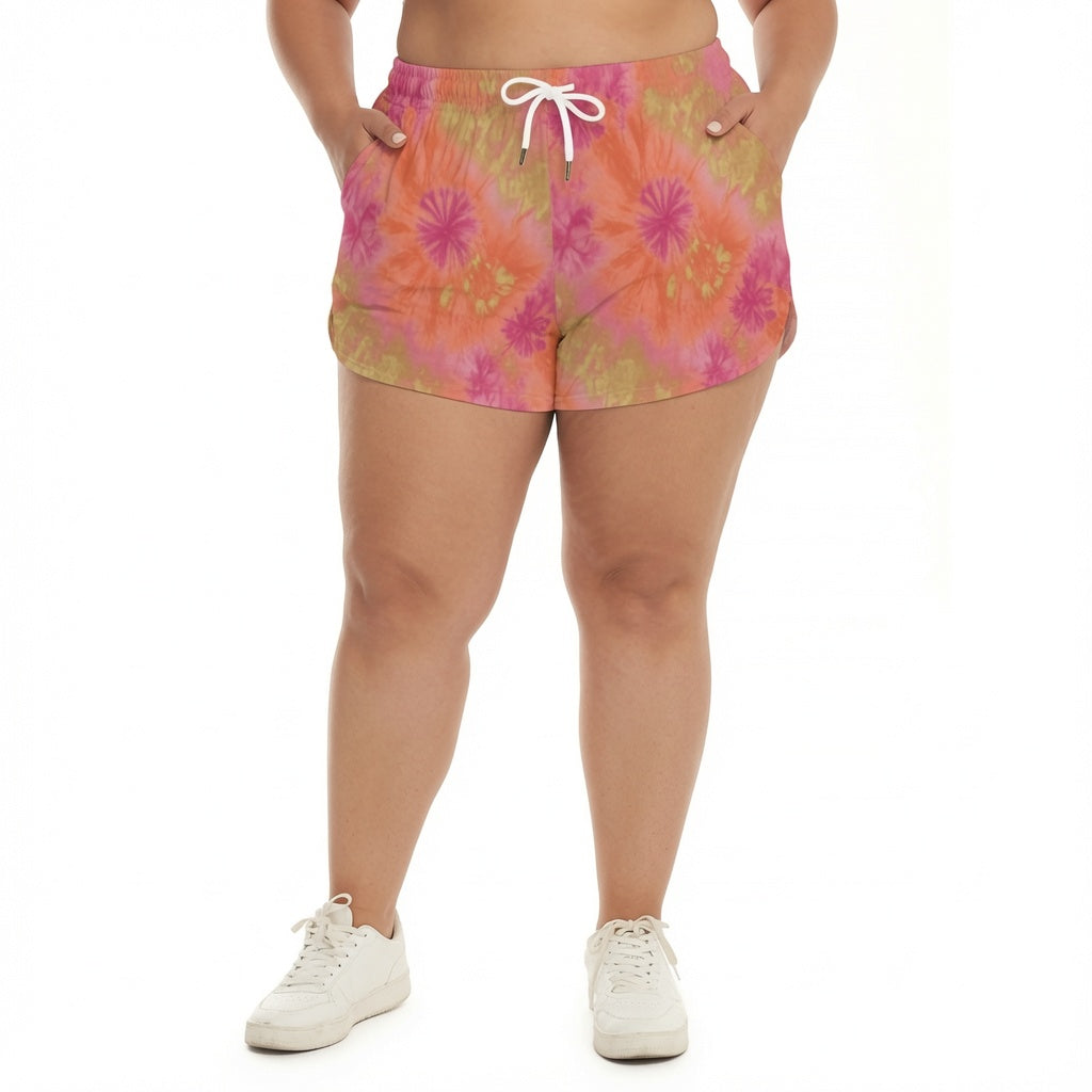 Sunset Tie Dye Beach Shorts