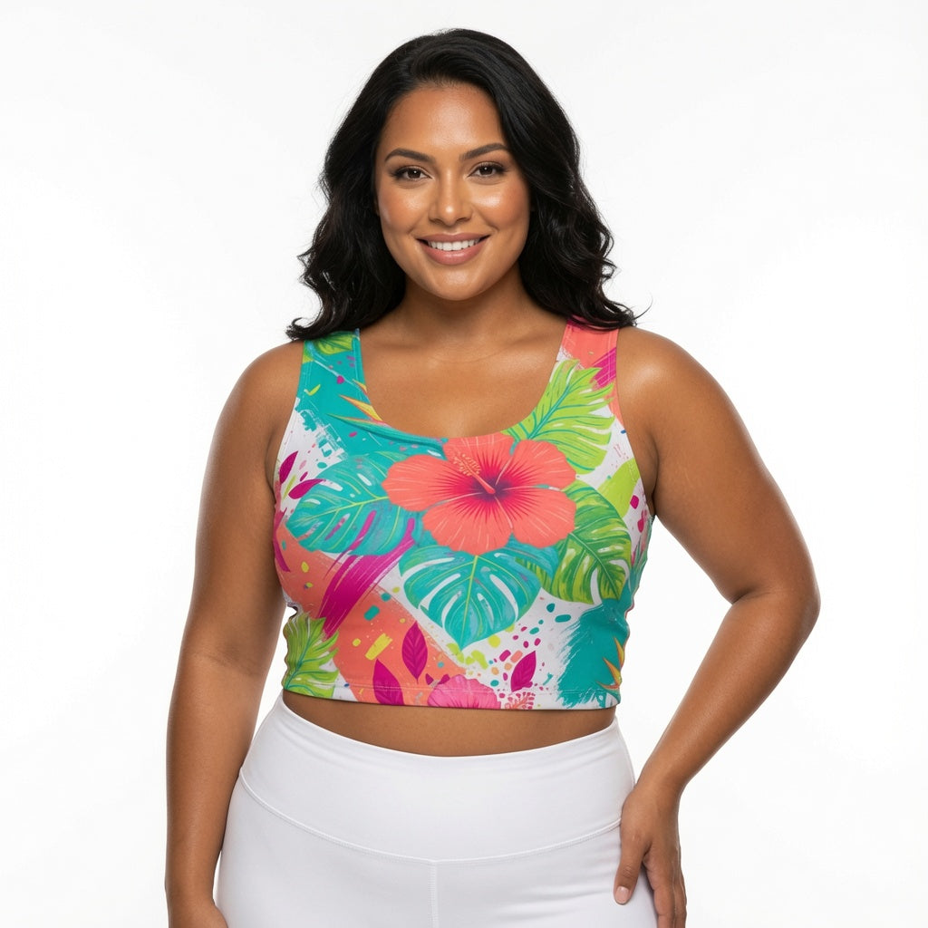 Summer Festival Back Cross Sports Bra