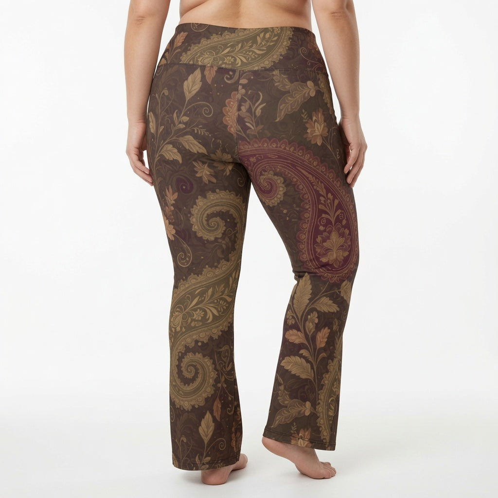 Harvest Paisley Flare Yoga Pants