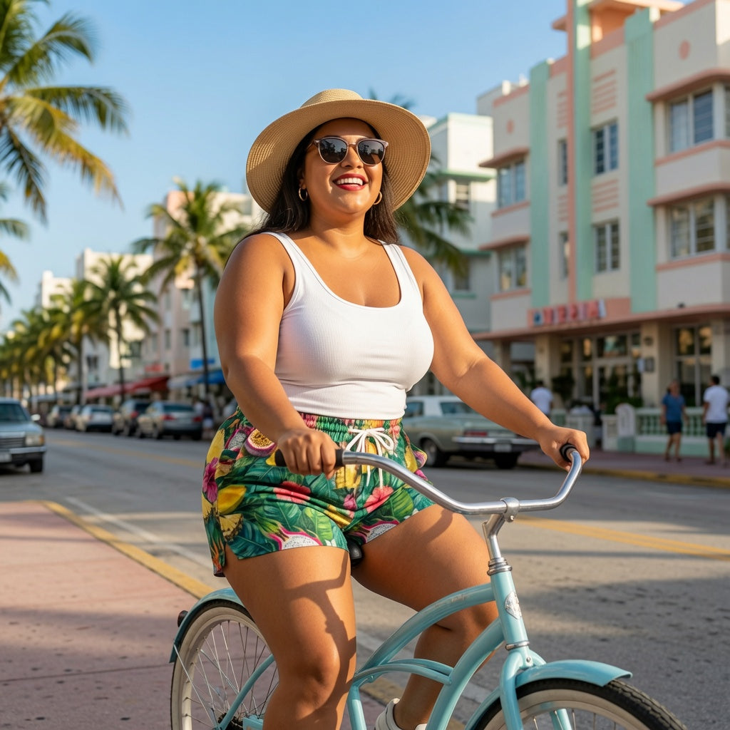 Tropical Fruit Market Shorts