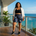 Moonshard High-Waist Biker Shorts