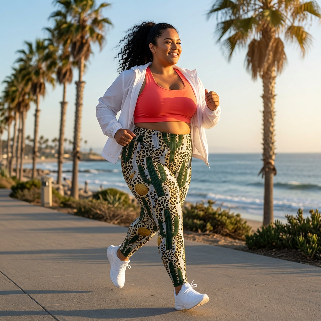 Cactus Luxe Plus Size Leggings
