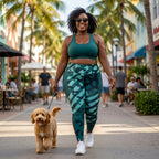 Fern Geo Stripe Pocket Leggings
