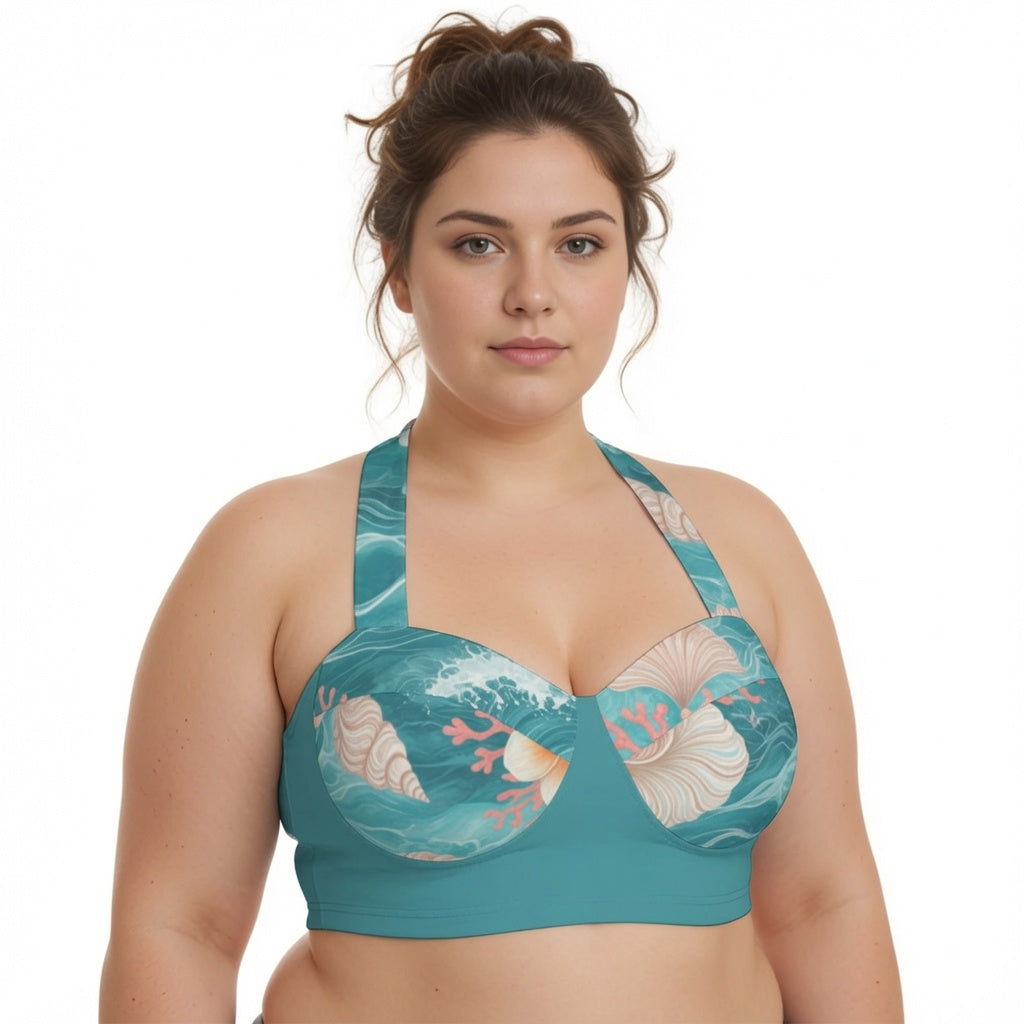 Cove Tropical Halter Bikini Set