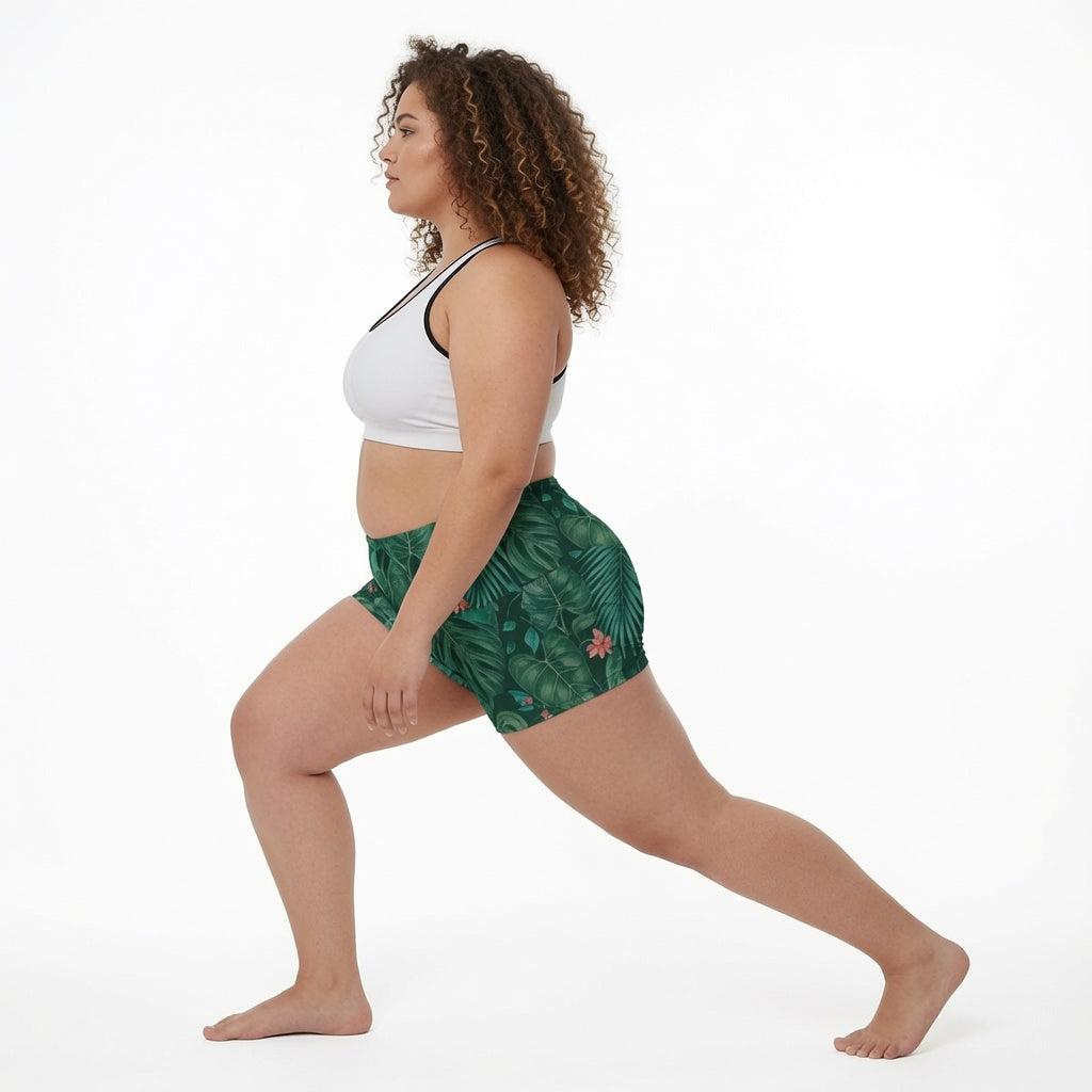 Exotic Garden Yoga Shorts