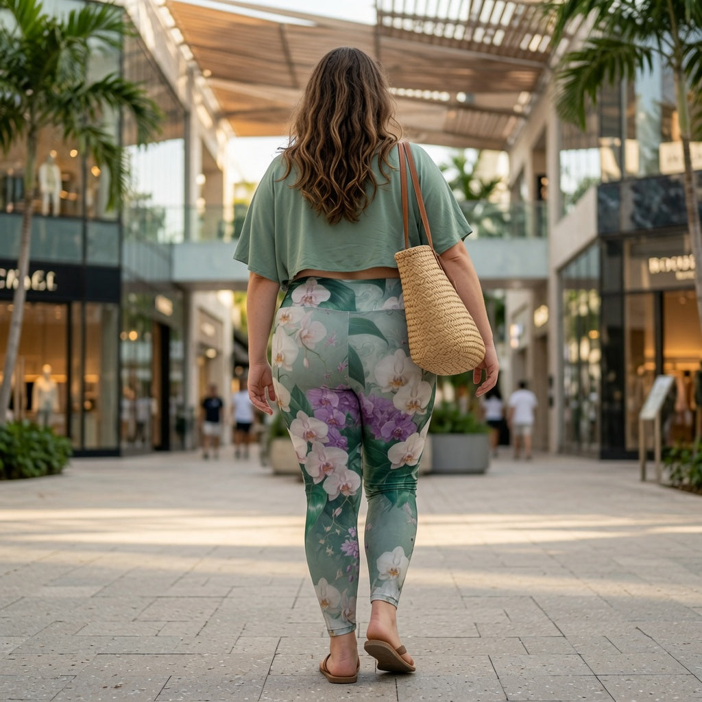 Orchid Paradise High Waist Leggings