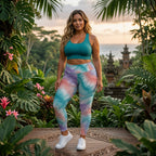 Sunset Tie Dye High-Waist Leggings