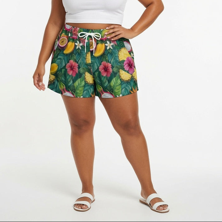 Tropical Fruit Market Shorts