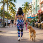 Indigo Bloom Legging Set