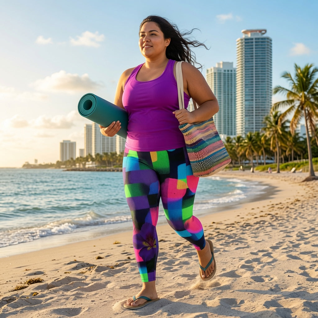 Pixel Burst Pocket Leggings