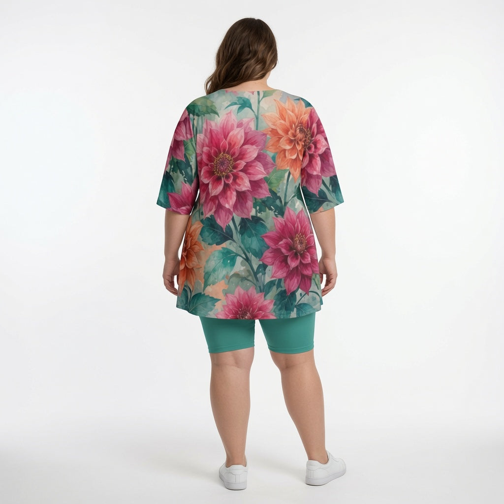 Painted Dahlia Dream T-Shirt & Shorts Set