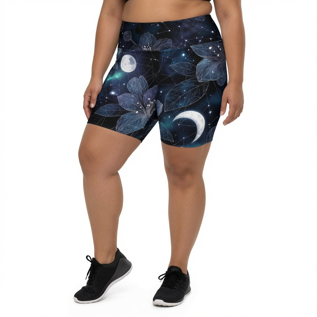 Moonshard High-Waist Biker Shorts