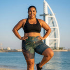 Tropic Dusk Biker Shorts
