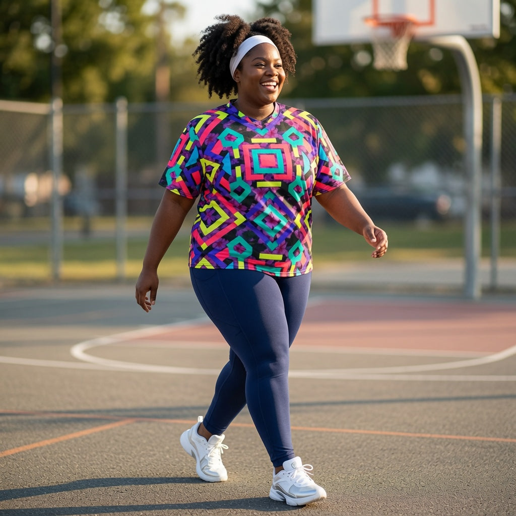 Cove Geometric Oversized Sports Jersey
