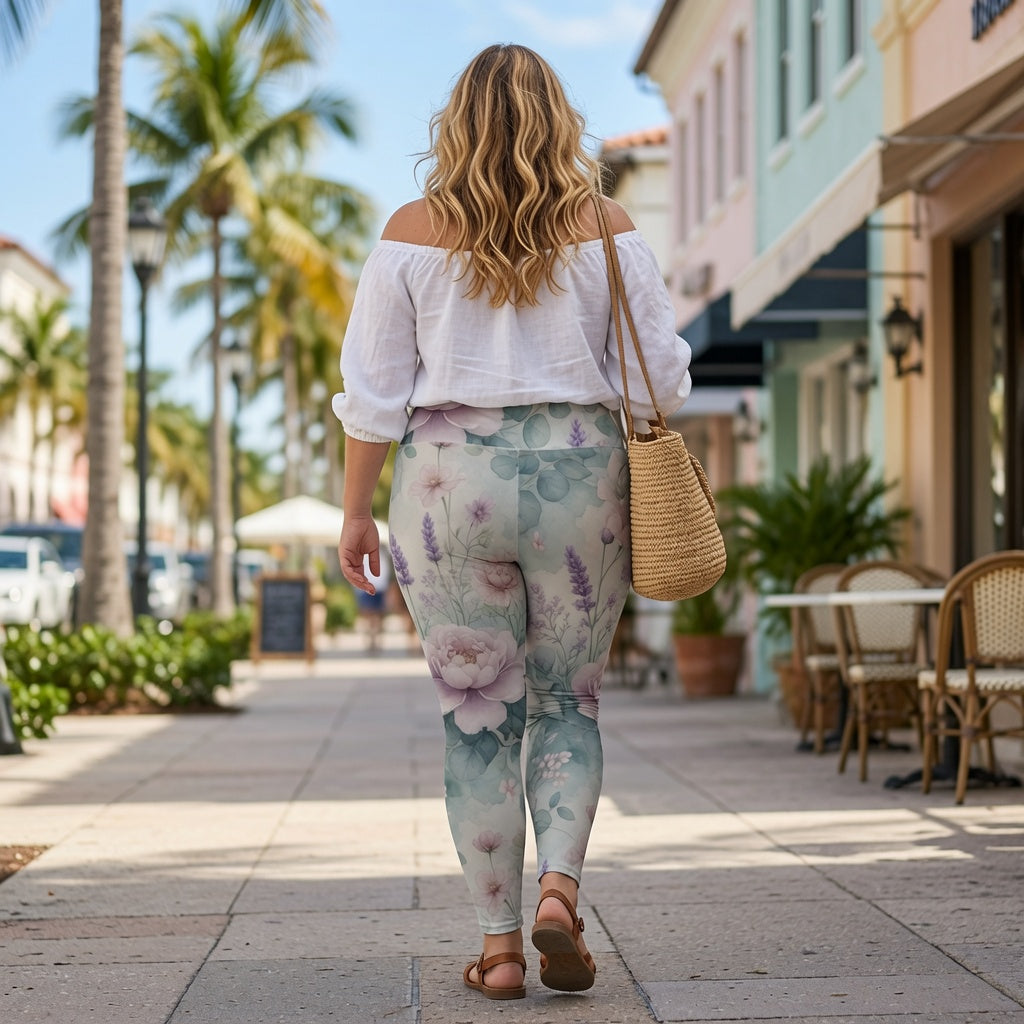 Lavender Bloom Retreat Leggings