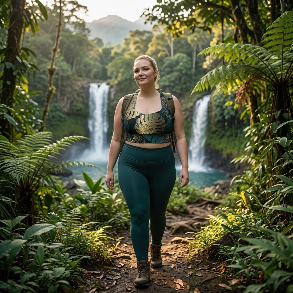 Kaia Tropical Leaf High Impact Bra