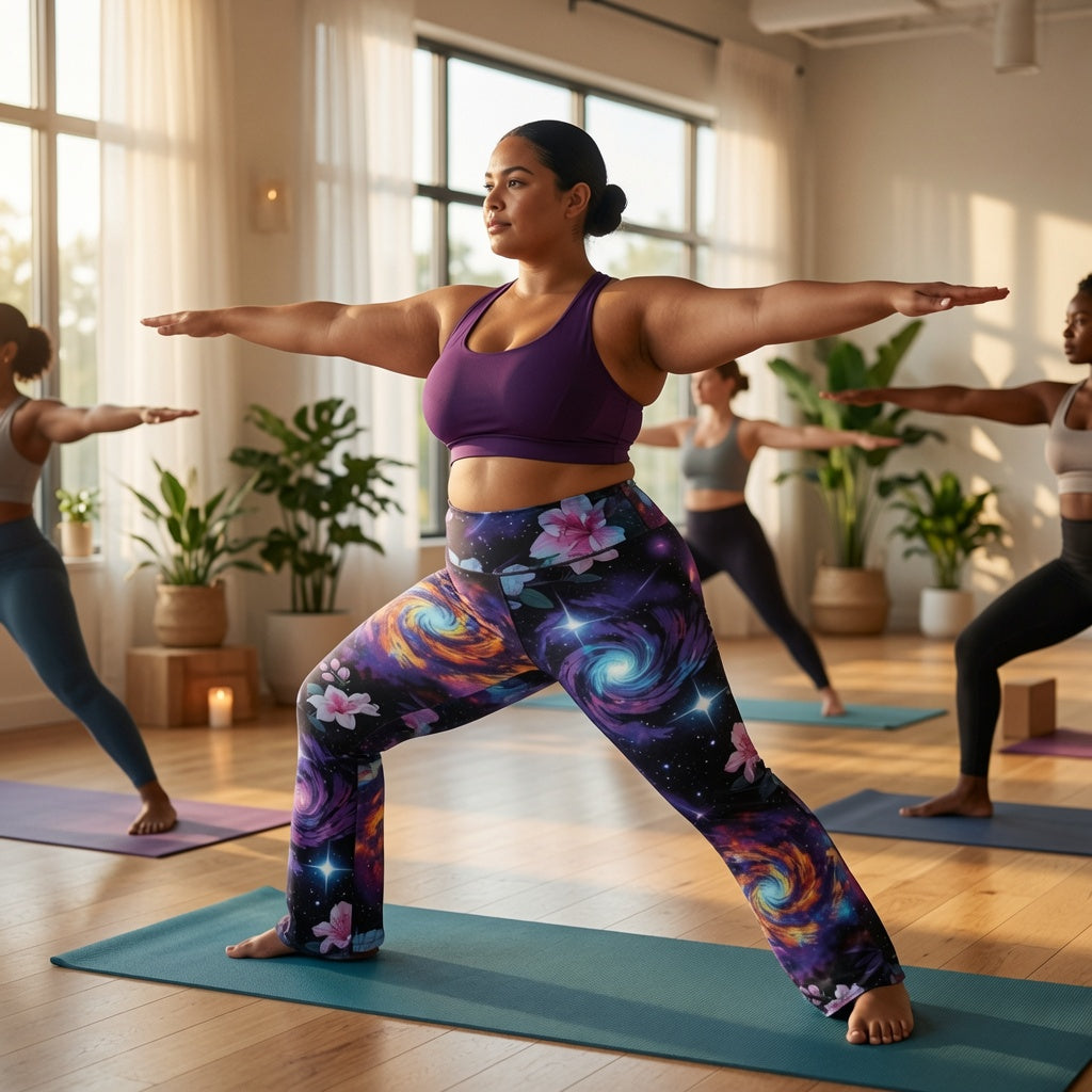 Galactic Bloom Flare Leggings