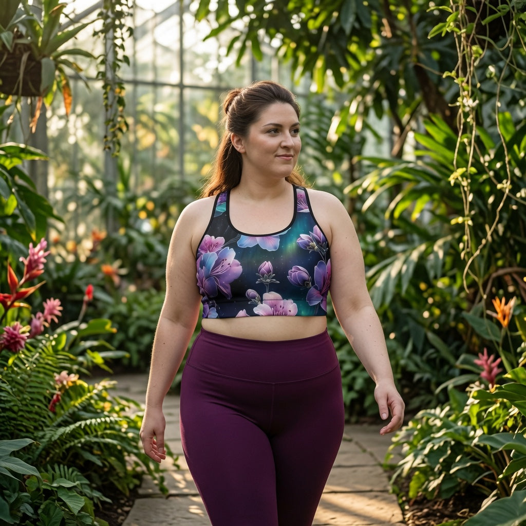 Celestial Bloom Sports Bra