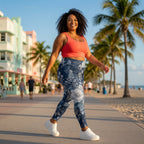 Midnight Bloom High Waist Leggings
